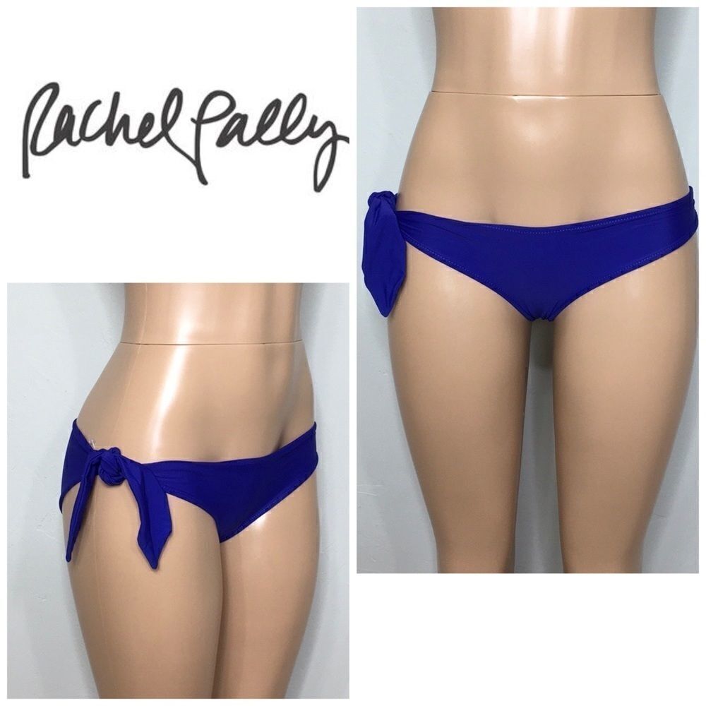 Rachel Pally blue bikini bottoms.
